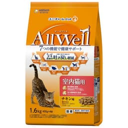 AllWell　室内猫用　チキン味挽き小魚とささみフリーズドライパウダー入り