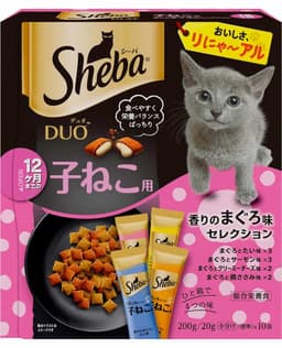 シーバ　デュオ　12ヶ月までの子ねこ用　香りのまぐろ味セレクション